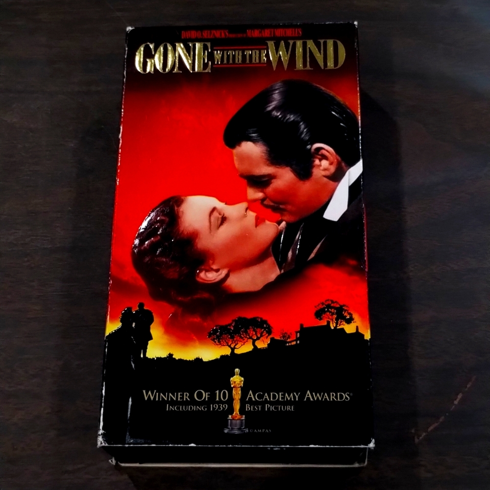 1939 original Gone With The Wind Pt. 1 and 2 VHS Video Cassette Tape